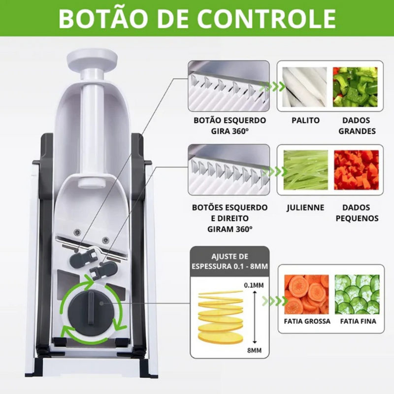 Cortador Multifuncional de Alimentos + Brinde